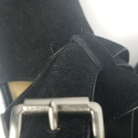 Michael Kors Mercer Black Suede Women's Bootie Sz 8 - Picture 10 of 11